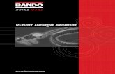 V-Belt Design Manual - Bando USA · PDF fileV-Belt Design Manual   Distributed by: BU-143/05-06 Drive Manual cover.qxd 4/26/2006 9:08 PM Page 1
