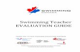 Swimming Teacher EVALUATION GUIDE · PDF fileNCCP Swimming Teacher Evaluation Guide Page | 2 Swimming Teacher Evaluation Guide ... Identify individual learning styles and provide appropriate