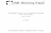 Managing Income Tax Compliance through Self- · PDF fileManaging Income Tax Compliance through Self ... or are in the process of strengthening income tax compliance through self-assessment.
