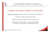 Carbon Corrosion Effects in Fuel Cells - Fuel Cell … Conference...Carbon Corrosion Effects in Fuel Cells ... Fundamentals of Carbon Blacks ... Stable to corrosion under electrochemical