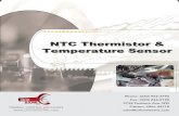 NTC Thermistor & Temperature  · PDF fileNTC Thermistor & Temperature Sensor Phone: (330) 966-3796 ... NTC DISC THERMISTOR 20 sec 15 sec ... 15 6.833 30.264 14.774 154.777