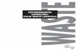 SOLID WASTE LANDFILLS W - NSW Environment & · PDF fileSOLID WASTE LANDFILLS 1. judicious site selection nor technical nor management innovation, which are generally the best mechanisms