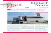 Klinger News -  · PDF fileto urban districts, ... with valves from DN 65 upwards even be-ing fitted with mechanical drives. ... to sponsor ASAGA Maintenance Meet