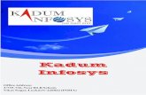 About Us - Home -Kadum Infosys, Lucknow, Uttar Pradesh ...kaduminfosys.com/Content/Company profile Kadum Infosys-Final.pdf · Kadum Infosys, Lucknow Page 2 About Us adum Infosys is
