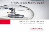 Hecht ProClean Conveyor - Fira de Barcelonamedia.firabcn.es/content/areaExpositor/S051015/1015114/feature... · The setup of the ProClean Conveyor Vacuum connection, Pressure gauge