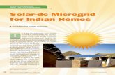Solar-dc Microgrid for Indian Homes - · PDF fileSolar-dc Microgrid for Indian Homes ... can the power distribution companies ( DIS- ... A 500-W solar panel in most parts of India