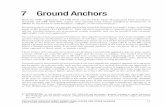 7 Ground Anchors - FEMA.gov · PDF file7 Ground Anchors Both the NFIP ... must be sufficient to resist applicable design loads. ... Ground anchors are typically constructed with a