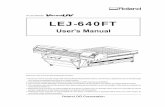 LEJ-640FT User Manual - Roland Websitesupport.rolanddga.com/docs/documents/departments/technical service… · is operated in a commercial environment. ... frequency energy and, if
