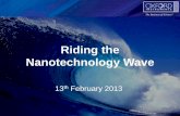 Riding the Nanotechnology Wave - Oxford Instruments · PDF fileRiding the Nanotechnology Wave ... –Same volume of material ... •Nanotools market = $4 billion . The Business of