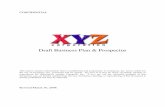 Draft Business Plan & Prospectus - · PDF fileDraft Business Plan & Prospectus ... President began working in the transportation industry by way of a business proposal including one