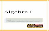 Algebra I Framework - Marylandmdk12.msde.maryland.gov/share/frameworks/MDCCSC_AlgebraI_201… · Algebra I . 2013 . Maryland Common Core State Curriculum Framework . Adapted from