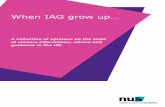 When IAG grow up… - National Union of Students IAG Grow Up.pdf · 1 When IAG grow up… Contents Introduction 2 IAG: an FE student officer perspective 3 IS IAG a barrier to participation