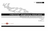 FilmArray Respiratory Panel (RP) Manual de instrucciones · PDF fileBioFire Diagnostics, LLC Manual de instrucciones de FilmArray Respiratory Panel (RP) CE-IVD ii TABLA DE SÍMBOLOS