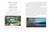 DEER RIVER CAMPSITE · PDF filedeer river campsite handbook 123 deer river drive malone, n.y. 12953 tel: 518-483-0060 fax: 518-481-6286 website: deerrivercampsite.com ... pet policy: