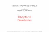 MODERN OPERATING SYSTEMS - Stony Brookyang/333slides/MOS-Ch06-e3.pdf · Preemptable and Nonpreemptable Resources Sequence of events required to use a resource: 1. Request the resource.