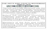 THE ARTS AND CRAFTS MOVEMENT 1880 to · PDF filethe arts and crafts movement was one ... characteristics of bauhaus designs products mass produced new materials applied to products