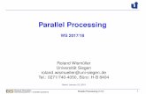 Parallel Processing - bs. · PDF fileBetriebssysteme / verteilte Systeme Parallel Processing (1/17) ii For Computer Science Students ... architecture, programming, run-time analysis,