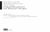Rules and Regulations for the Classification of Naval ShipsRules\NAVAL SHIPS... · 2.18 Double plate rudders 2.19 Cast metal rudders 2.20 Rudder stock and bearings 2.21 Bearings 2.22