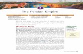 The Persian Empire Reading - mrcaseyhistory · PDF fileRoyal Road, built by the rulers of the Persian Empire, connected Susa in Persia to Sardis in Anatolia. 1. Recognizing EffectsHow