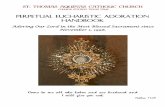 Perpetual Eucharistic Adoration Handbook Handbook.pdf · Perpetual Eucharistic Adoration Handbook ... Divine Office Pray the prayer of the Church using the psalms and intercessions