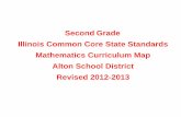 Second Grade Illinois Common Core State Standards ... · PDF fileIllinois Common Core State Standards Mathematics Curriculum Map ... the well remembered 7 × 5 + 7 × 3, in preparation