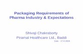 Packaging Requirements of Pharma Industry & · PDF filePackaging Requirements of Pharma Industry & Expectations ... Dispensing: • There should be a SOP for dispensing ... Packaging