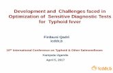 Typhoid fever and prevention - Coalition against · PDF fileThe value of Tubex and Typhidot tests for typhoid fever diagnosis in a community clinic in urban Bangladesh was low. What