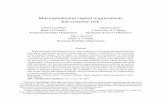 Macroprudential capital requirements and systemic risk · PDF fileMacroprudential capital requirements and systemic risk Celine Gauthier ... Elsinger, Lehar, and Summer (2006a) and