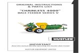 Chainless 4000 Manualert - Hustler Equipment · PDF fileThank you for purchasing a HUSTLER CHAINLESS 4000 BALEFEEDER. Please read through this manual as it contains important information