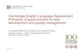 Cambridge English Language Assessment: Principles of …piap.cl/.../Cambridge-English-Language-Assessment.pdf · Cambridge English Language Assessment: ... ‘The Certificate of Proficiency