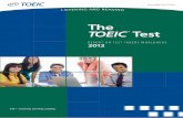 The TOEIC Test - ETS · PDF file2 Worldwide Report 2012 The TOEIC Background Questionnaire is a self-survey that gathers information about TOEIC test takers’ educational background,