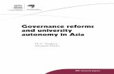 Governance reforms and university autonomy in Asiaunesdoc.unesco.org/images/0022/002252/225215e.pdf · International Institute for Educational Planning N.V. Varghese Michaela Martin