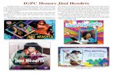 IGPC Honors Jimi Hendrix - · PDF fileIn March 2016, in an Omnibus issue that was as colorful as the artist himself, the Inter-Governmental Philatelic Corp. created a tribute to the