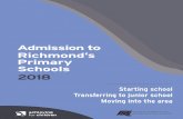 Richmond primary school brochure FINAL - London Borough · PDF fileThe application form for admission in September 2018 to London Borough of Richmond upon ... high quality education