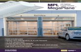 MPL LED Higha MegaPlane - hubbellcdn · PDF fileLED Higha Loa Industrial • 6,000 to 24,000 lumens • Replaces 150 to 400W HID and 2L, 3L, 4L or 6L fluorescent ... • High CRI for