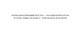 Environmental Guidebook for Military  · PDF fileENVIRONMENTAL GUIDEBOOK FOR MILITARY OPERATIONS . ii ... 6 3. Pre-Deployment ... 2nd Study Draft, EP Glossary