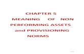 CHAPTER 5 MEANING OF NON PERFORMING ASSETS and PROVISIONING NORMSshodhganga.inflibnet.ac.in/bitstream/10603/32314/12/12_chapter 5.pdf · CHAPTER 5- MEANING OF NON PERFORMING ASSETS