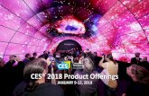 CES® 2018 Product Offerings - Consumer Electronics Show · PDF fileCES® 2018 Product Offerings JANUARY 9-12, 2018. 9- ... • Branding & Sponsorship Opportunities ... Hyundai Motor