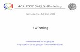 Twinning - MITweb.mit.edu/pmueller/www/ACA2007/WK01/Twinning.pdf · Definition Classification Tests Solution Refinement Examples Warning Signs Four Kinds of Twins (I) 1. Twinning