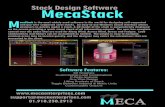 Stack Design Software MecaStack - Meca Enterprises Incmecaenterprises.com/downloads/MecaStack_Brochure.pdf · Stack Design Software MecaStack M ecaStack is the most widely used software