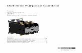 Definite Purpose Control - Allied · PDF file† An exclusive DIN track mounting option may reduce installation costs. ... Definite Purpose Control 10 Type Description. Coils. D E