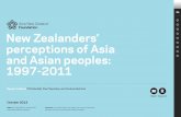 New Zealanders’ perceptions of Asia and Asian · PDF fileNew Zealanders’ perceptions of Asia and Asian peoples: ... (accounting for 20 percent). ... The changes to immigration