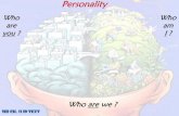 Personality -    fileam I? Personality ... personality. Conscious - all things we are aware of at any given moment Conscious Unconscious Superego Preconscious Id Ego. Preconscious