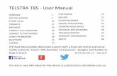 TELSTRA T85 - User Manual -  · PDF fileSlide the icons on the bottom panel for ... VoLTE . Voice over LTE (4G voice)