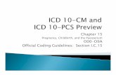 Pregnancy, Childbirth, and the Puerperium O00-O9A hit/ICD10Handouts/2013_02_21_Chapter · PDF filepregnancy, childbirth and the puerperium ... • Pregnancy, complicated by, young