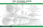 Carbon Steel Products - Texas Pipe & Supply · PDF fileASTM A 106 Grade B/C ... Preperation and segregation of export orders are handled by Texas Pipe & Supply’s Export/International