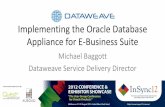 Implementing the Oracle Database Appliance for E …cdn1.dataweave.com.au/wp-content/uploads/2012/08/InSync12_EBSO… · Implementing the Oracle Database Appliance for ... •Oracle