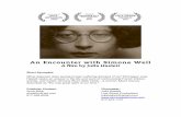 An Encounter with Simone Weil PressKit March5simoneweilmovie.com/images/Press_Kit1.pdf · About the Film An Encounter with Simone Weil tells the story of French philosopher, activist,