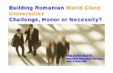 Building Romanian World Class Universities Challenge ... · PDF fileBuilding Romanian World Class Universities Challenge, ... Propuneri privind grila de ierarhizare a ... The setting