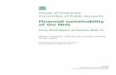 Financial sustainability of the NHS - · PDF fileFinancial sustainability of the NHS Forty-third Report of Session 2016–17 Report, together with formal minutes relating to the report